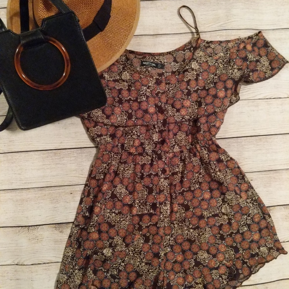 Nasty Gal Flower Romper